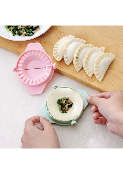 3&amp;apos;lü Çiğ Börek Kurabiye Hamur Işi Ravioli Kesme Kalıbı Aparatı (5047)