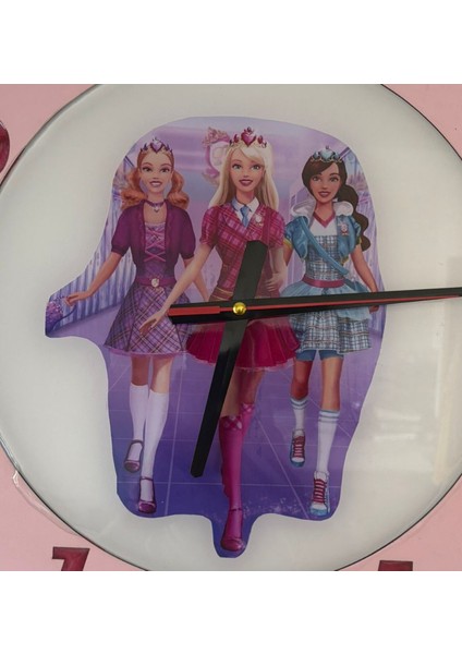 Kıds - Barbie ve Arkadaşları Temalı Çocuk Odası Duvar Saati - 40 cm indirimleri
