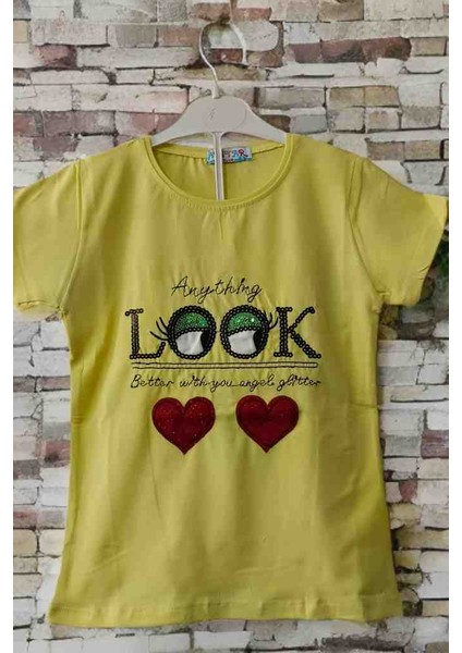 Dükkan 07 Kız Çocuk T-Shirt Pul Işlemeli fırsatları