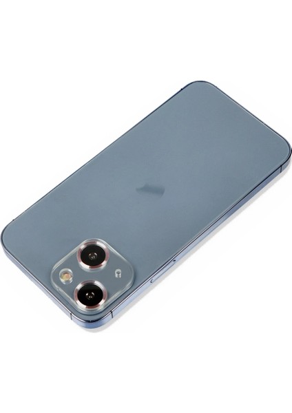 Apple iPhone 14 Plus Metal Kamera Lens Koruma Cam - Mor Glstd
