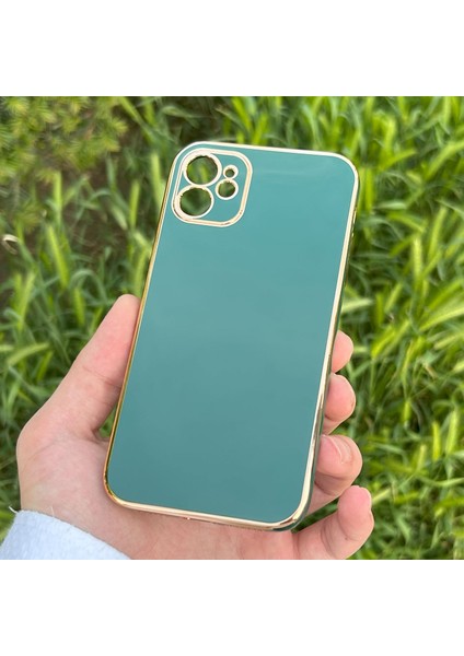 Apple iPhone 11 Kılıf Kenar Detaylı Yumuşak Parlak Silikon