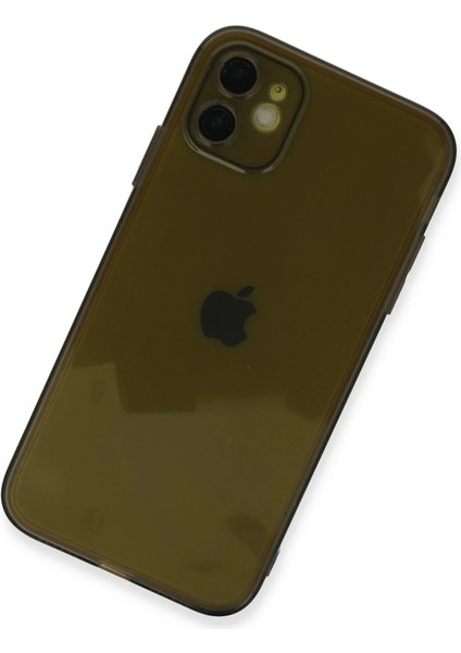 Apple iPhone 12 Kılıf Fly Lens Silikon - Siyah Glstd