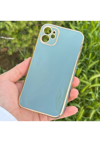 iPhone 11 Kılıf Kenar Detaylı Yumuşak Parlak Silikon