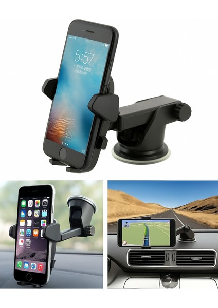 360° Dönebilen Vantuzlu Araç Telefon Tutucu fırsatları