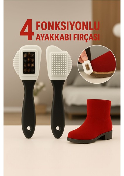 4 Fonksiyonlu Ayakkabı Fırçası