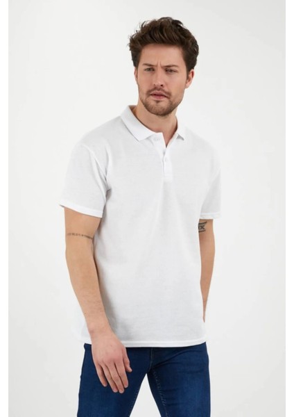 Erkek Polo Yaka Kısa Kollu Regular Fit T-Shirt
