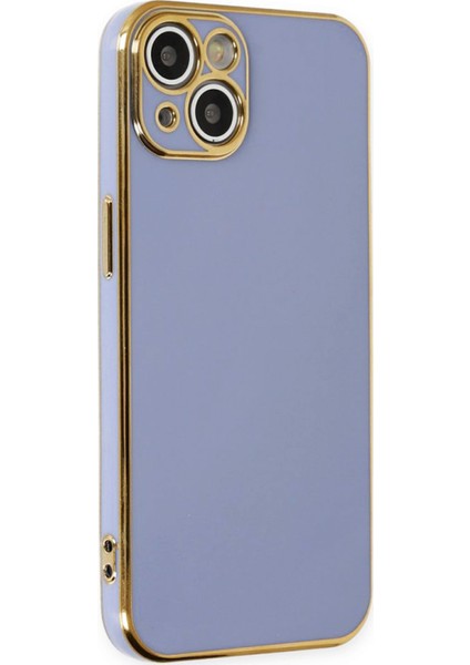 Apple iPhone 14 Kılıf Kenar Detaylı Yumuşak Parlak Silikon