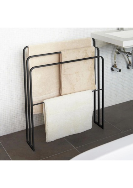 Ovalli Metal Banyo Havlu Askılığı
