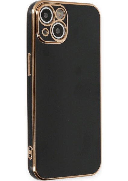 Apple iPhone 14 Kılıf Kenar Detaylı Yumuşak Parlak Silikon