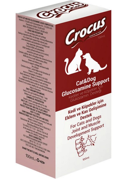 Kedi & Köpek Glukozamin Destek 100ML x 2 Adet Gnzrz
