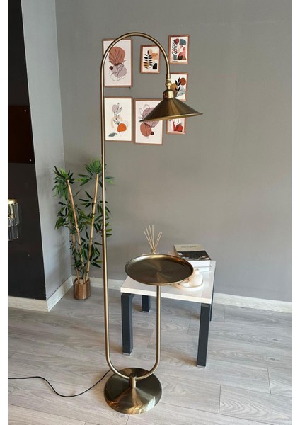 Eskitme Lambader U Sehpalı Hareketli Başlık Modern Dekoratif Metal Salon Oturma Odası Çalışma Odası