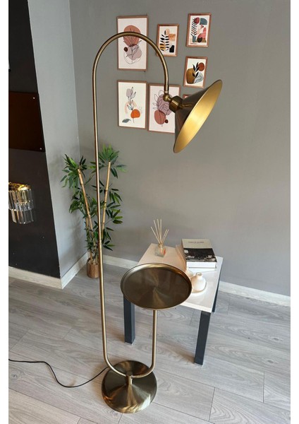 Eskitme Lambader U Sehpalı Hareketli Başlık Modern Dekoratif Metal Salon Oturma Odası Çalışma Odası