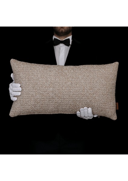 Mira Sütlü Kahve Keten 3'lü Kırlent Seti