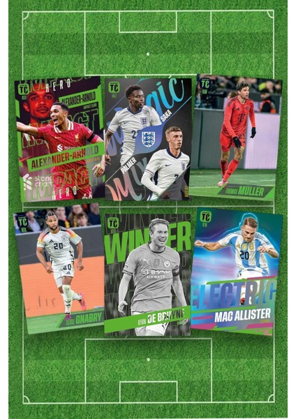 Panini Adrenalyn Top Class - 2025 Official Trading Card Futbolcu Kartları - 12 Paket (96 Kart)