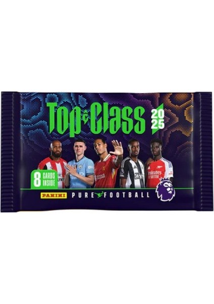 Panini Top Class 2025 Premier League Koleksiyon Futbolcu Kartları ( 4 Paket & 32 Adet Kart )