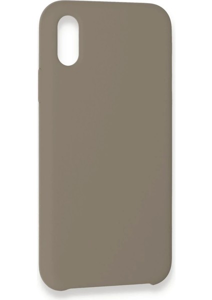 Apple iPhone Xs Max Kılıf Lansman Legant Silikon - Bej Glstd