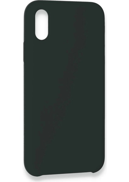 Apple iPhone Xs Max Kılıf Lansman Legant Silikon - Koyu Yeşil Glstd