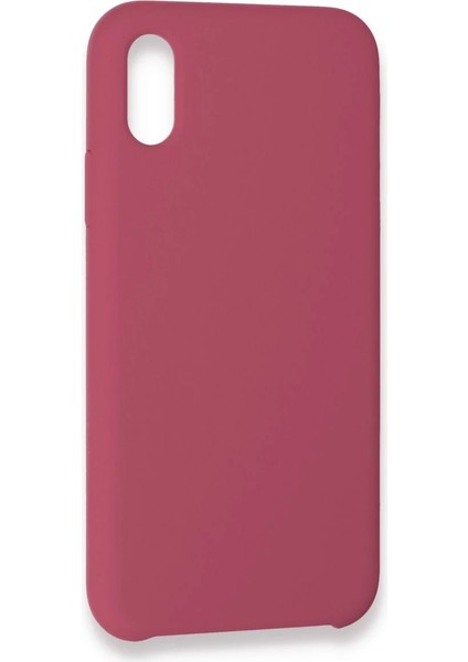 Apple iPhone Xs Max Kılıf Lansman Legant Silikon - Fuşya Glstd