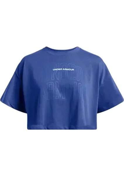 W Varsity Mix Hw Kadın Mavi Antrenman T-Shirt 1389156-432 modelleri