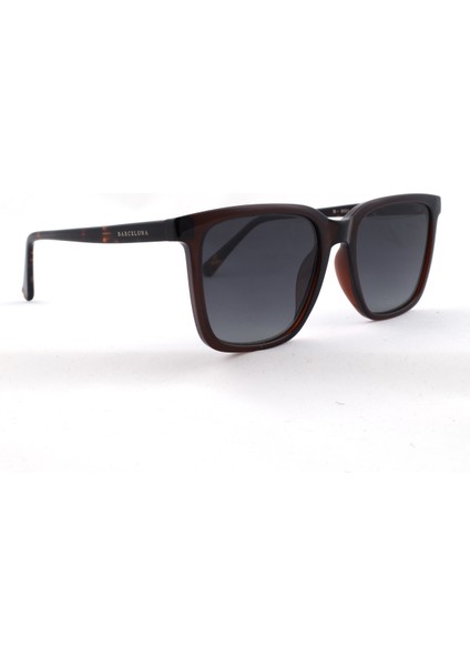 B-5031-C04 Unisex Güneş Gözlüğü Kahverengi Leopar Kemik Çerçeve Füme Cam fiyatları
