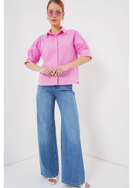 Kısa Kol Gömlek 20312 - Pembe fiyatları