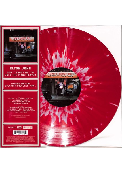 Elton John / Don't Shoot Me I'm Only The Piano Player (L.e. Kırmızı&beyaz Splatter) (Plak)