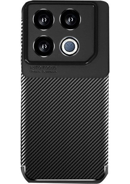 InfiniX Gt 20 Pro Kılıf Auto Focus Karbon Kapak - Siyah Glstd