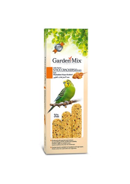 Gardenmix Platin Balli Kuş Krakeri 3 Lü x 3 Adet Glstd