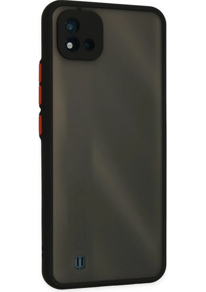Realme C11 2021 Kılıf Montreal Silikon Kapak - Siyah Glstd