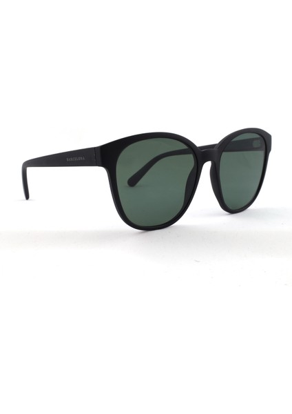 B-5040-C06 Kadın Güneş Gözlüğü Siyah Mat Kemik Çerçeve Yeşil Cam fiyatları
