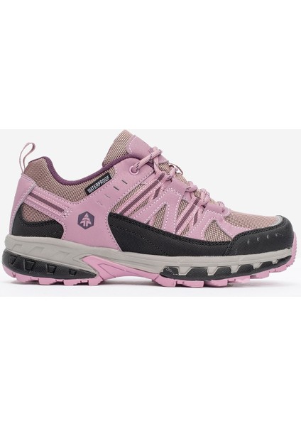 Kadın Su Geçirmez Outdoor Kalın Taban Spor Ayakkabı Hj 24658Z Pembe/siyah