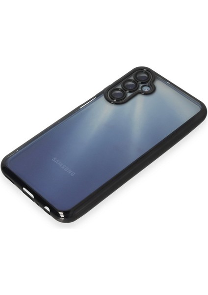 Samsung Galaxy A54 Uyumlu Lens Korumalı Kenarlar Renkli Şeffaf Kılıf