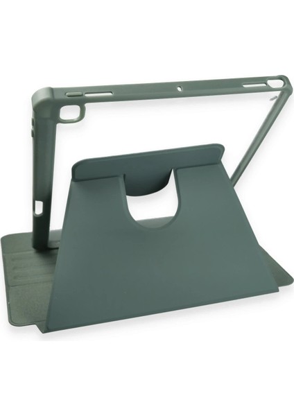 Ipad 10.2 (7.nesil) Kılıf Starling 360 Kalemlikli Tablet Kılıf - Koyu Yeşil Glstd