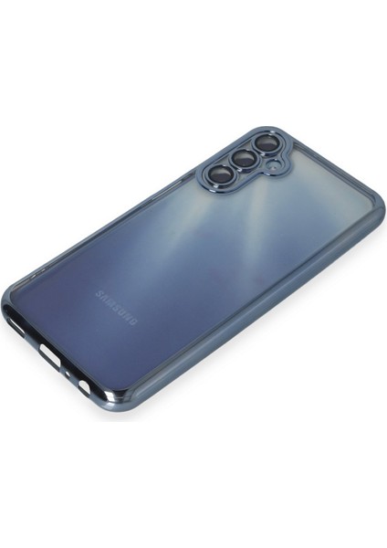 Samsung Galaxy S24 Fe Uyumlu Lens Korumalı Kenarlar Renkli Şeffaf Kılıf