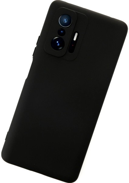 Xiaomi Mi 11T Pro Kılıf Nano Içi Kadife Silikon - Siyah Glstd