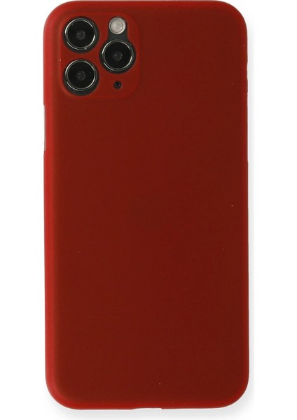 Apple iPhone 11 Pro Kılıf Pp Ultra Ince Kapak - Kırmızı Glstd