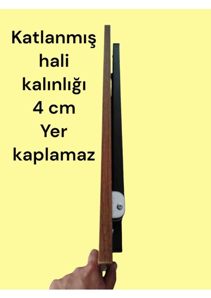 Metal Ayaklı Katlanır Kamp Balkon Bahçe Piknik Masa Sehpa