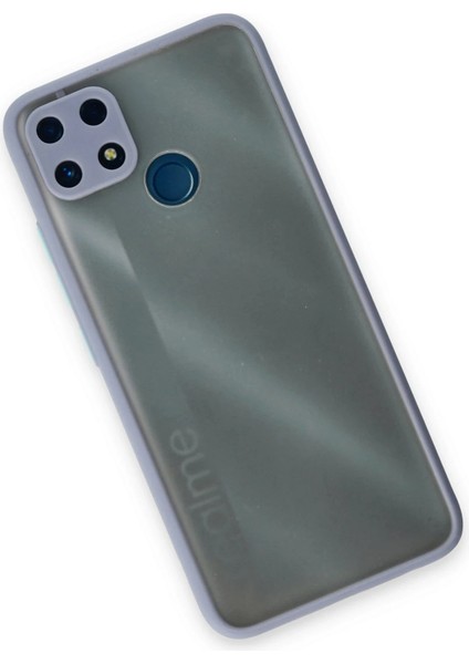 Realme C25 Kılıf Montreal Silikon Kapak - Gri Glstd