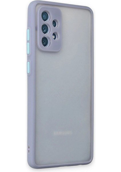 Samsung Galaxy A72 Kılıf Montreal Silikon Kapak - Gri Glstd