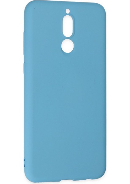 Huawei Mate 10 Lite Kılıf Nano Içi Kadife Silikon - Mavi Glstd