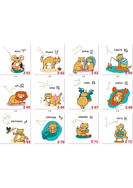 Kişiye Özel Burç Temalı Mousepad, Burçlara Özel Tasarım Serisi Z2 Serisi