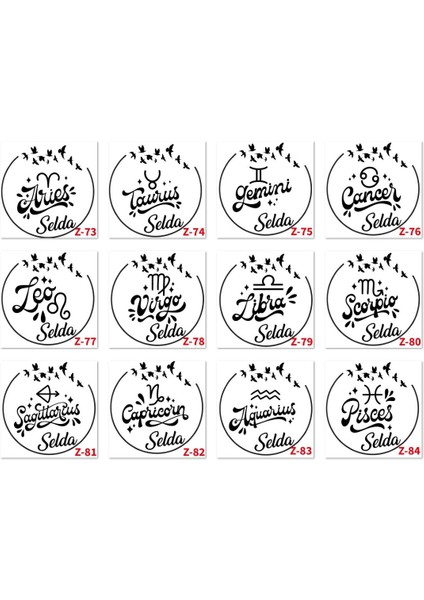 Kişiye Özel Burç Temalı Mousepad, Burçlara Özel Tasarım Serisi Z2 Serisi
