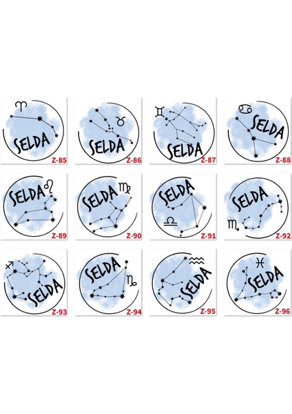 Kişiye Özel Burç Temalı Mousepad, Burçlara Özel Tasarım Serisi Z2 Serisi