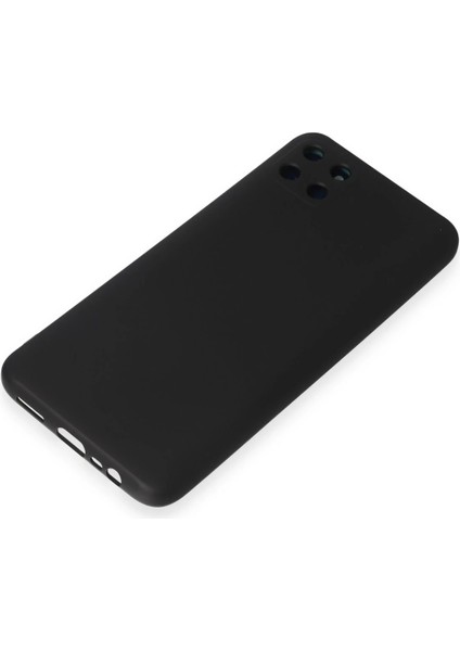 Realme C11 Kılıf Nano Içi Kadife Silikon - Siyah Glstd