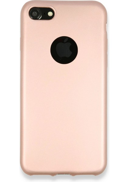 Apple iPhone 7 Kılıf First Silikon - Rose Gold Glstd