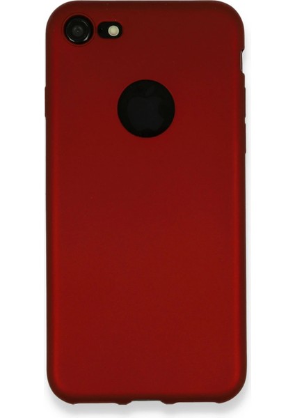 Apple iPhone 7 Kılıf First Silikon - Bordo Glstd