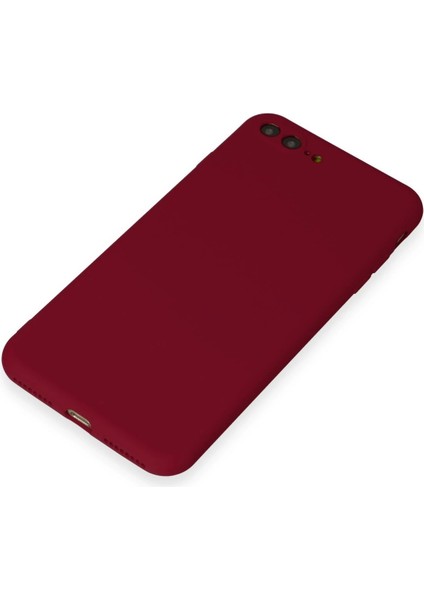 Apple iPhone 7 Plus Kılıf First Silikon - Bordo Glstd