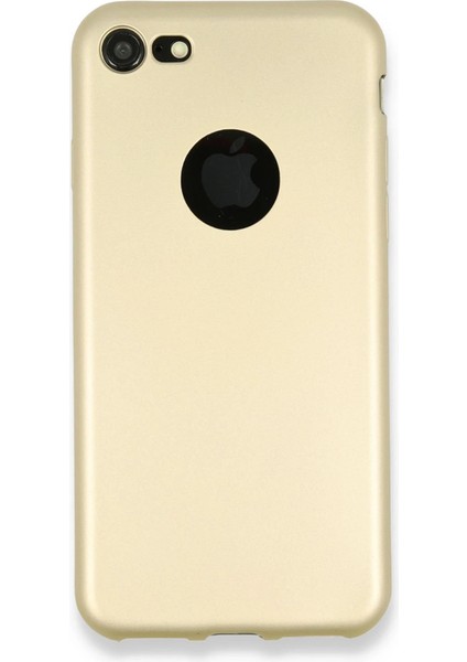 Apple iPhone 7 Kılıf First Silikon - Gold Glstd