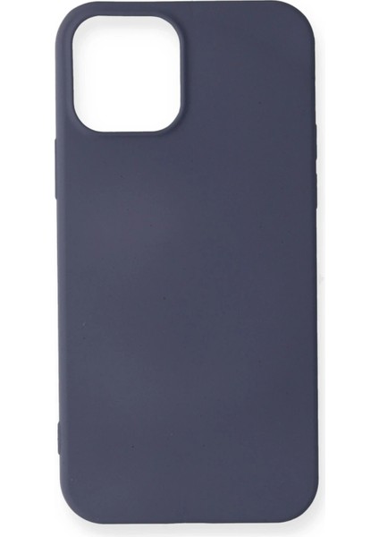 Apple iPhone 12 Mini Kılıf First Silikon - Gri Glstd