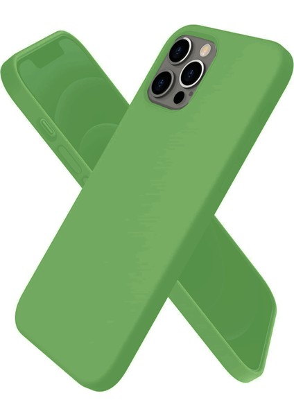 Apple iPhone 12 Pro Kılıf First Silikon - Yeşil Glstd